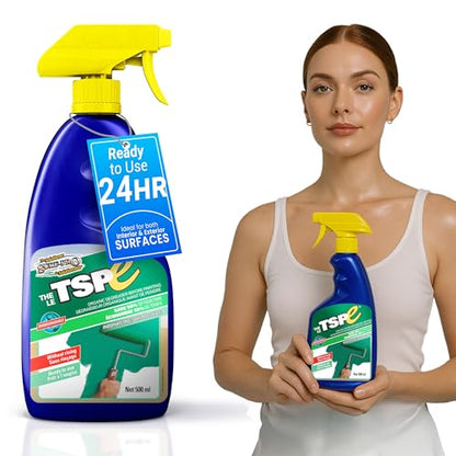 SURF PRO TSPE Wall Cleaner and Degreaser, No-Rinse Spray, 16.9 oz (500 ml)