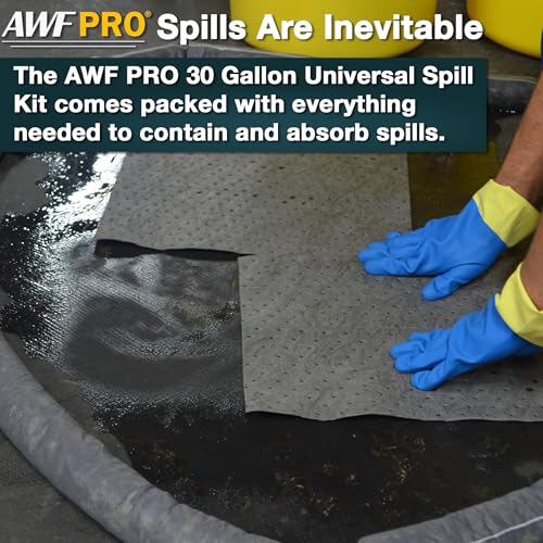 AWF PRO 30 Gallon Universal Spill Kit, 81 Pieces - size: Universal Spill Kit