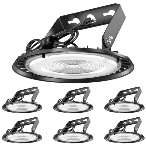 Sunco 6 Pack UFO LED High Bay Lights, Plug & Play, 150W, 19500LM, 5000K - size: 1 Pack Pack of 6