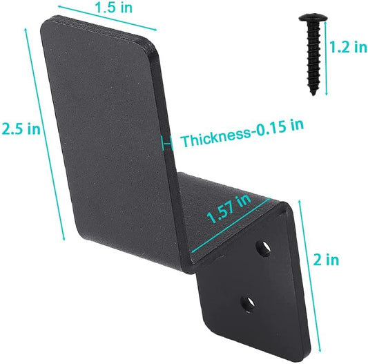 2x4 Door Barricade Brackets| Door Barricade Closed Bar Holder| Heavy Duty Metal Drop Open Bar Security Door Lock Bracket Fits 2x4 Boards|Sturdy and Effective Security Measure