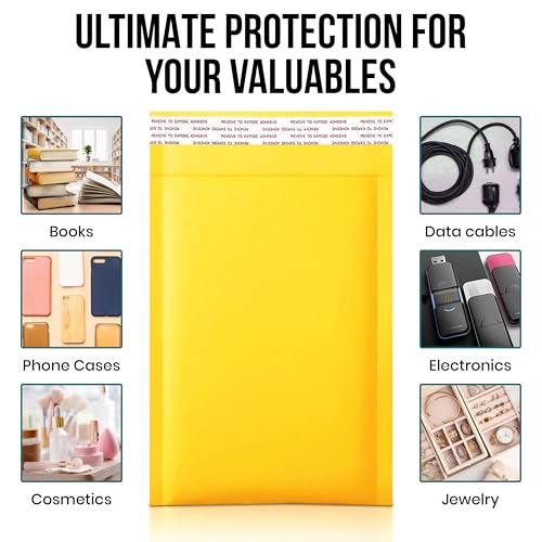 Levex - #3 8.5" x 14.5" [10 Pack) Kraft Bubble Mailers, Padded Envelope Mailers, Packing Envelope & Mailing Bags for Shipping - size: #3 (8.5" x 14.5")