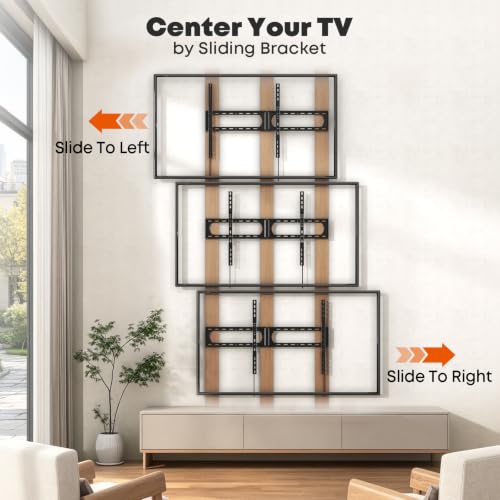 Heavy Duty Fixed TV Wall Mount for 37–140 Inch TVs up to 275 lbs - size: 140 Inch