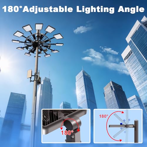 480W Parking Lot Light Slip Fitter Mount Dusk to Dawn 2 Pack - size: 480W/Slip Fitter/2PC