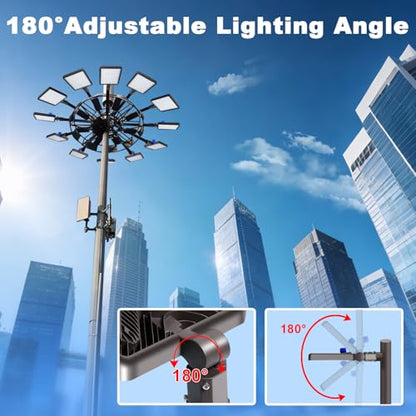 480W Parking Lot Light Slip Fitter Mount Dusk to Dawn 2 Pack - size: 480W/Slip Fitter/2PC