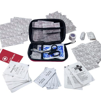 @AL21 All-Purpose First Aid Kit 184 Pieces, Emergency Kit for Home, Travel, Car, Business, Worksite and Office, Portable Emergency Supplies for Minor Cuts, Scraps, Sprains & Burns