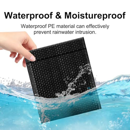 Koja Extra Thick Padded Bubble Mailers, 4x8 in, 100-Pack, Black - color: Black, size: 4 x 8" 100-Pack