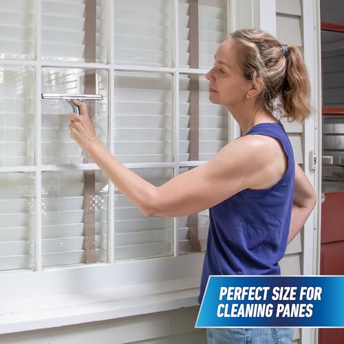 Unger Professional 8” Stainless Steel Window & Glass Cleaning Squeegee - Cleaning Supplies, Heavy Duty Squeegee for Window Cleaning, Streak Free Results - size: 8-inch, style: Squeegee