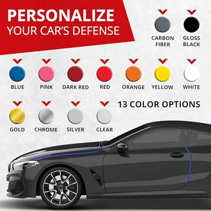 All-Fit Automotive Car Door Edge Protector Made in the USA (10 Ft - Blue) - color: Blue