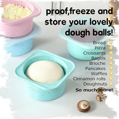 PLUS 1000ml Pizza Dough Proofing Containers, 2-Pack, Bondi Mint - color: Bondi Mint