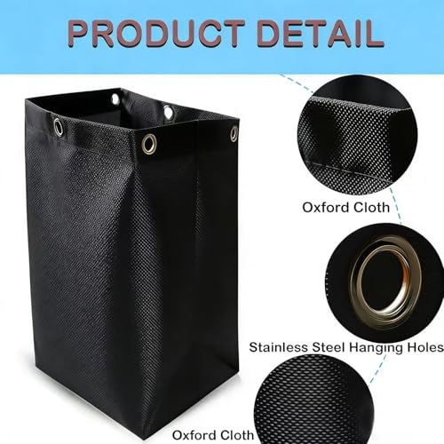 Replacement Janitorial Cart Bag,High Capacity Waterproof Thickened Cart Bag