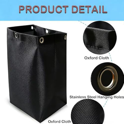 Replacement Janitorial Cart Bag,High Capacity Waterproof Thickened Cart Bag