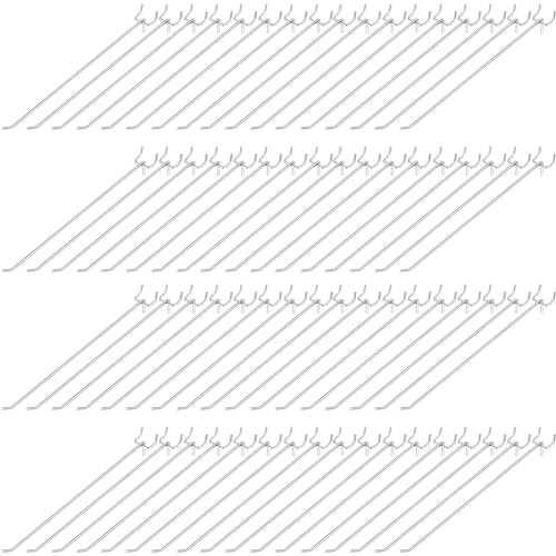 Shimeyao 100 Pcs Peg Board Hooks Stainless Steel Pegs,12 Inch,Silver - color: Silver, size: 12 Inch