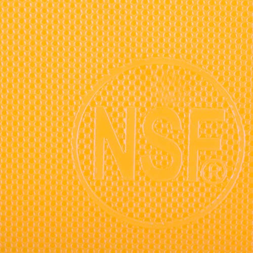Thirteen Chefs Large 18 x 12 Yellow Cutting Board - Professional 1/2 Inch Thick HDPE for Poultry and Chicken - Food Service and Restaurant Certified - color: Yellow, size: 18"L x 12"W