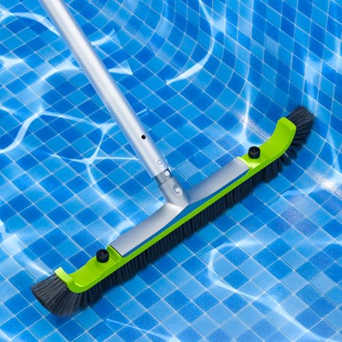 Sepetrel 20-Inch Curved Pro Pool Brush Head for All Pool Surfaces - size: 20" Curved Pro