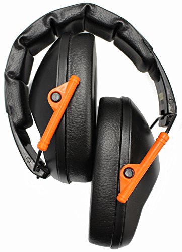 Walker's Unisex Adult's Lightweight Foldable Hearing Protection 22 dB Noise Reduction Pro Low-Profile Earmuffs - color: Orange, size: One Size