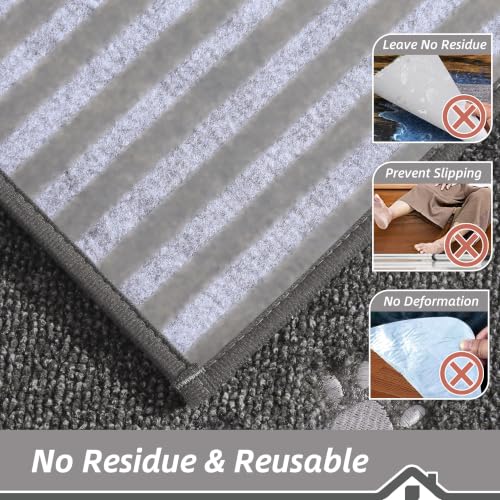 BEQHAUSE Stair Treads Non Slip for Wooden Steps 28" x 9", 15pcs, Charcoal - color: Charcoal - Dog Paws, size: 28 in X 9 in (15 Pieces)