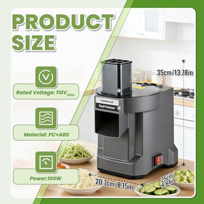 5 in 1 Commercial Food Processor, Electric Vegetable Chopper