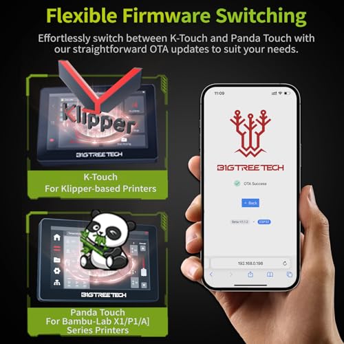 BIGTREETECH Direct Panda Touch for Bambu-Lab P1S P1P X1C X1E A1 Mini - style: Panda Touch Screen