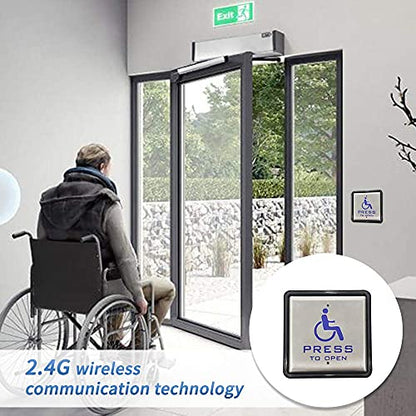 Olideauto Handicap Door Opener for Disabled People,ADA Swing Door Operator with Handicap Push Button and Fail Safe Electric Strike