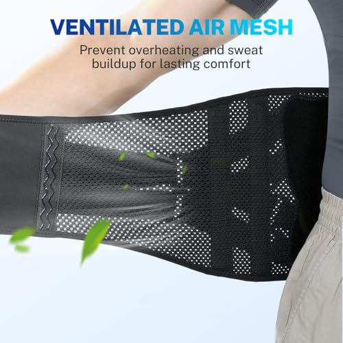 Back Brace for Women Men for All-day Wear & Support, Enhanced Back Support - size: L