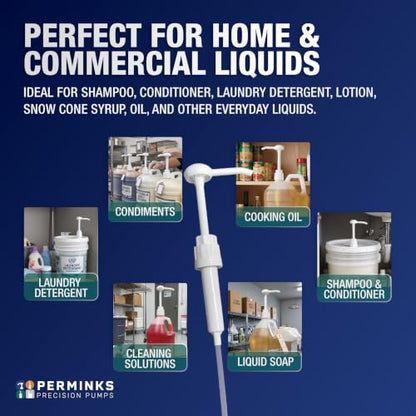5 Gallon Pump Dispenser - Bucket, Jug & Bottle, Shampoo, Detergent, 12 Pack - size: 12-Pack