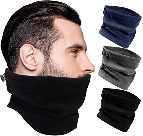 48 Pack Winter Scarves, Warm Winter Fleece Scarf Bulk Wholesale Donation Unisex Men Women - color: Assorted Fleece Neck Warmers (Gaiters)