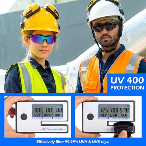 OXG Work Safety Glasses for Men Women, ANSI Z87.1 UV Protection - color: 24p-grey