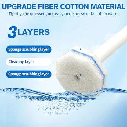 Disposable Toilet Brush and Holder Set with 40 Refills & Wand for Clorox - size: Starter Kit+40 Refill Heads