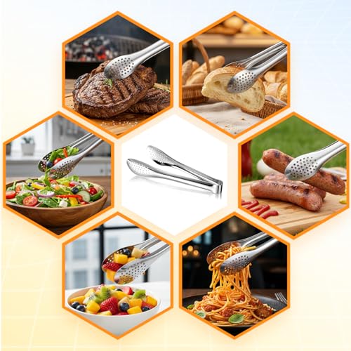 12 Pack Small Serving Tongs Buffet Utensils Buffet 9 Inch
