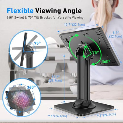 AboveTEK Tabletop Anti-Theft iPad Kiosk Stand & iPad Floor Stand Kiosk