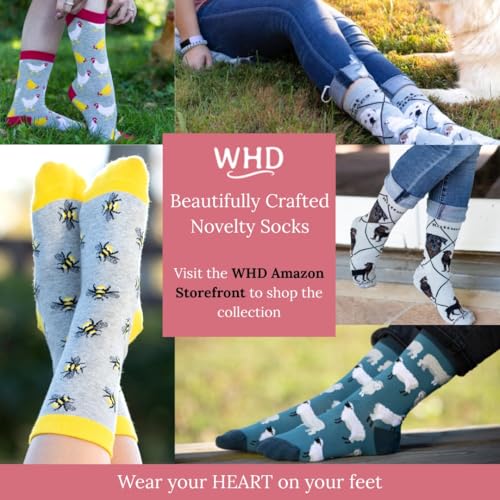 WHD Black Lab Crew Socks for Women & Men | Gift for Dog Lovers, Cute Pet Socks - color: Gray/Black, size: Medium