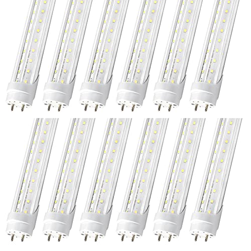 T8 LED Bulbs 4 Foot, 12 Pack 36W 4680LM 5000K Daylight White Type B - size: 12 Pack