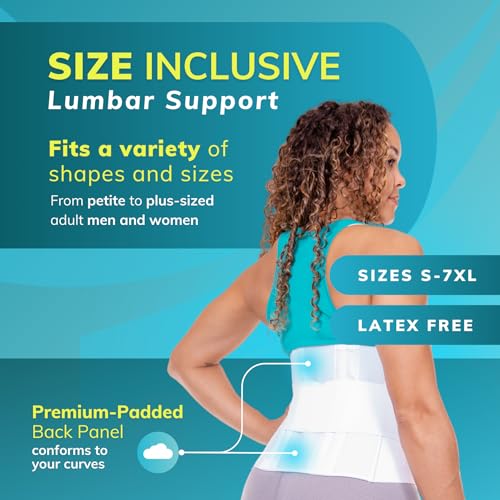 BraceAbility Plus Size 2XL Bariatric Back Brace - XXL Big and Tall Lumbar Support Girdle for Obesity Lower Back Pain in Extra Large, Heavy or Overweight Men and Women (Fits 50"-55") - size: 2XL