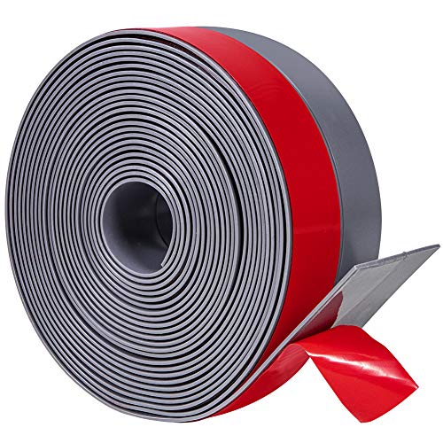 TORRAMI Silicone Weather Stripping, 1 in x 20 ft, Gray Door Seal - color: Gray, size: 1inch