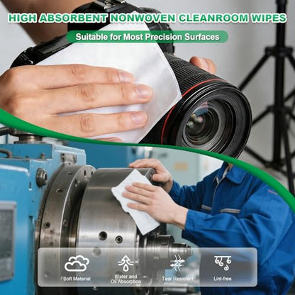 Cleanroom Wipes 12"x12" (150 Pcs,Grade B, 56GSM) - size: 149 Count (Pack of 1)
