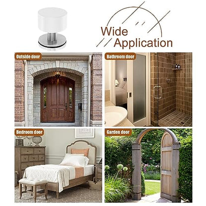 White Door Stops, 1 Pack