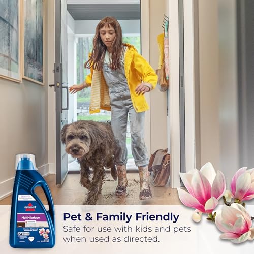Bissell Multi-Surface Solution,for use in CrossWave and Other Leading Hard Surface and Area Rug Cleaners,80oz,Dissolves Dirt,Grime,and-Tough Sticky Messes,(Pack of 2) - size: 80 Fl Oz (Pack of 2)