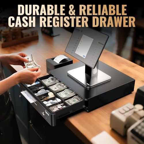 Tera Cash Register Drawer 13 Inch: 4 Bill 6 Coin Media Slot for POS, 330R - size: 13" - 4 Bill 6 Coin