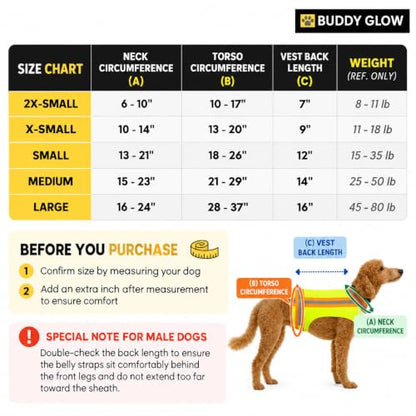 Reflective Dog Vest. High Visibility Yellow Safety Vest for Outdoors. Safeguard Your Dog with Easy to wear Adjustable and Breathable Reflective Gear (Medium) - size: Medium