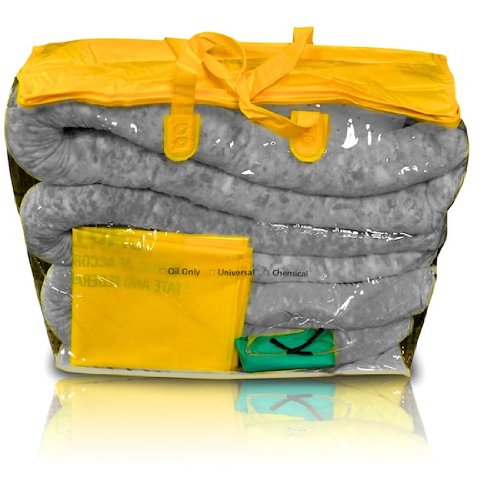 NPS 4553BG 27 Piece Spilfyter Universal Grab and Go Portable Zipper Bag Spill Kit