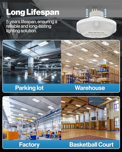 Sunco 6 Pack Occupancy Motion Sensors for LED Linear High Bay Lights