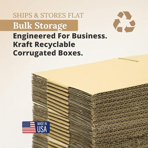 Shipping Boxes 4x4x48 Inches, Pack of 25 - Single Wall Corrugated | Shipping, Packaging, Moving, Storage Box for Business - size: 4x4x48