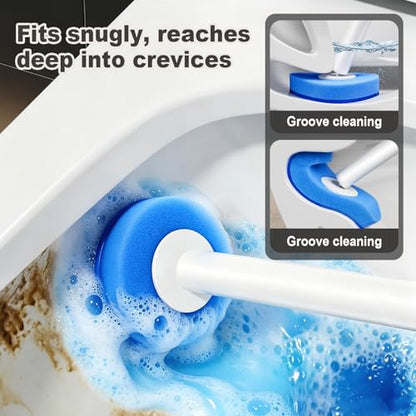 MOPUP Disposable Toilet Brush Set, 35 Refills