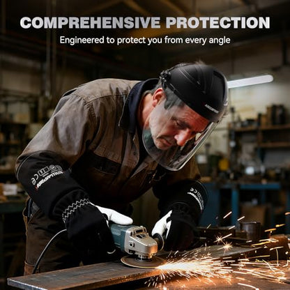 ARCCAPTAIN Face Shield for Grinding and Cutting, Full Face Mask - color: Classic