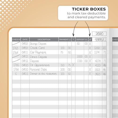 Clever Fox Check Register Book, Checkbook Ledger, 5.8x8.3 Yellow - color: Yellow, size: A5 (5.8'' x 8.3'')
