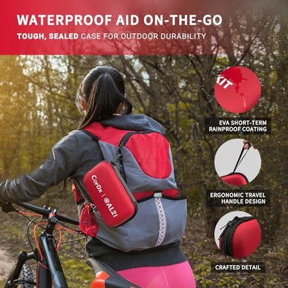 @AL21 All-Purpose First Aid Kit 184 Pieces, Emergency Kit for Home, Travel, Car, Business, Worksite and Office, Portable Emergency Supplies for Minor Cuts, Scraps, Sprains & Burns