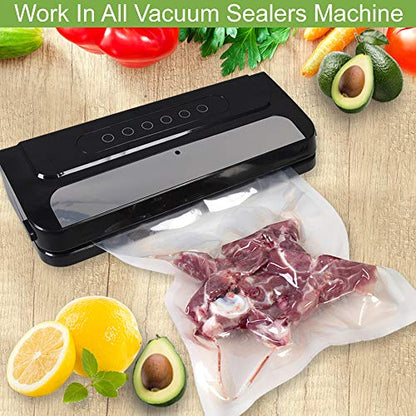 8 Rolls 8"x20'(4)+11"x20'(4) Vacuum Sealer Rolls for Food Storage - size: 8 Pack= 8"x20'(4Rolls)+11"x20'(4Rolls)