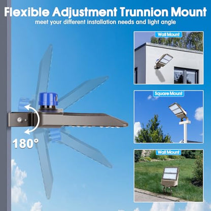 200W LED Parking Lot Light Trunnion Mount 30000LM 5000K 3Pack - size: 200W/Trunnion/3PC