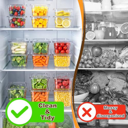 APREUTY 6-Pack 1/6 Size 4''Deep NSF Polycarbonate Food Pans with Lid, Clear - size: 1/6 Size 4'' Deep