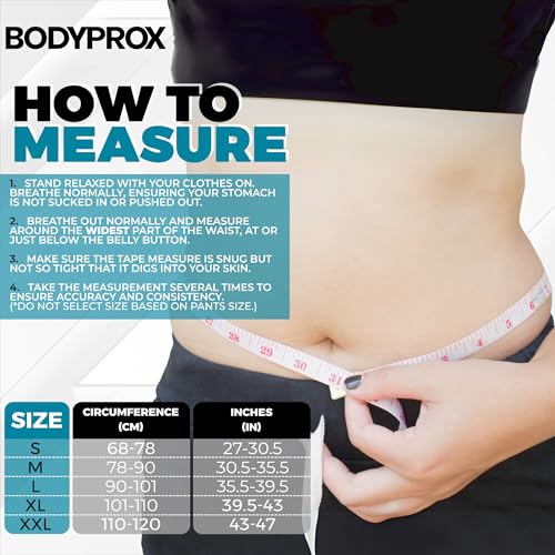 Bodyprox Breathable Back Brace, Back Support Brace for Men and Women. (X-Large) - size: X-Large